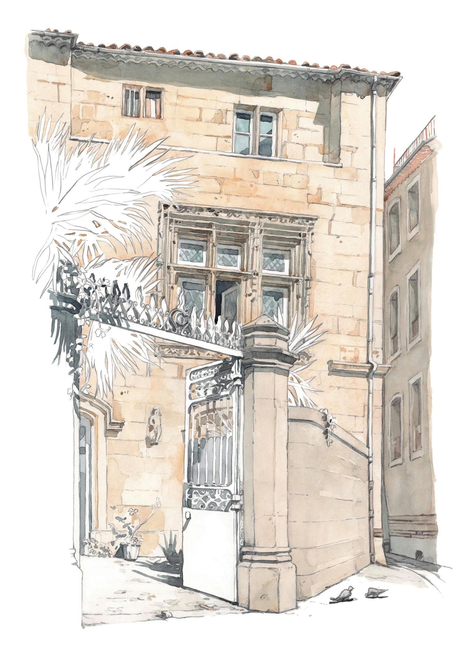 Vue de la façade aujourd'hui par Géraldine Garçon