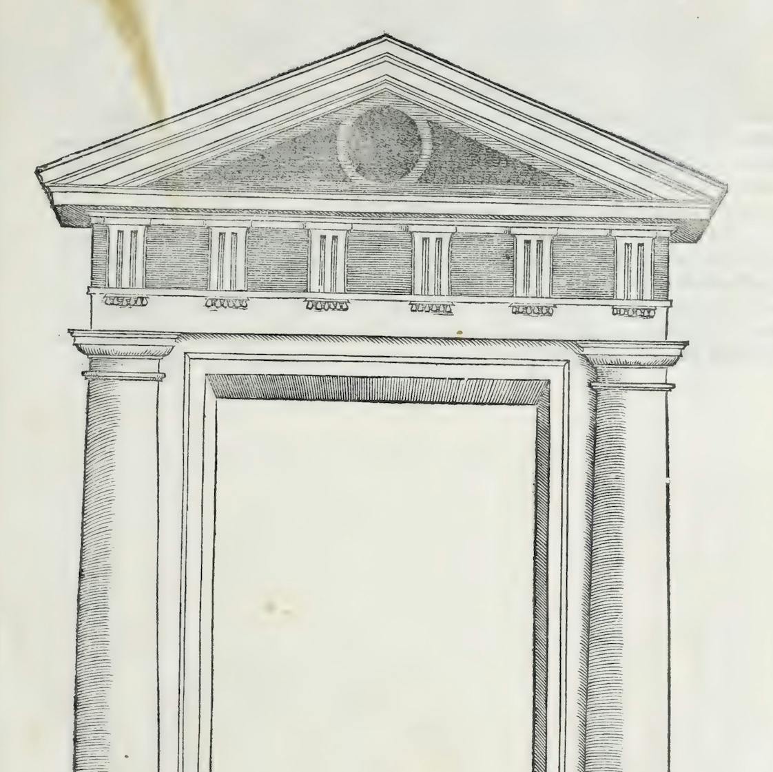 Porte dorique de Sebastiano Serlio